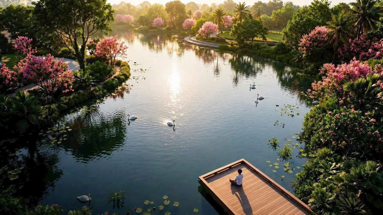 Căn hộ cao tầng view hồ trung tâm Vinhomes Global Sportia
