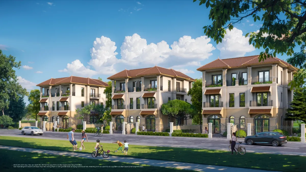Ảnh minh họa biệt thự song lập tại khu đô thị Vinhomes