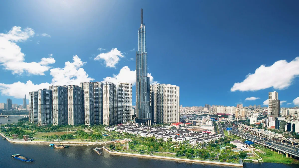 Ảnh minh họa khu đô thị Vinhomes ven sông