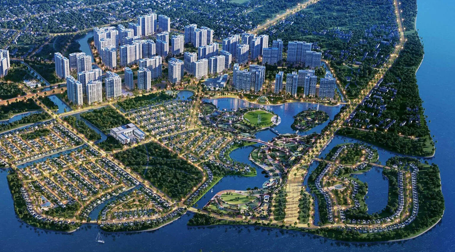 Ảnh minh họa toàn cảnh khu đô thị Vinhomes
